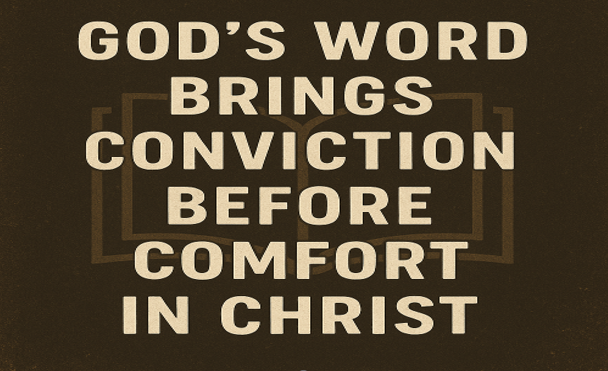 Conviction Before Comfort